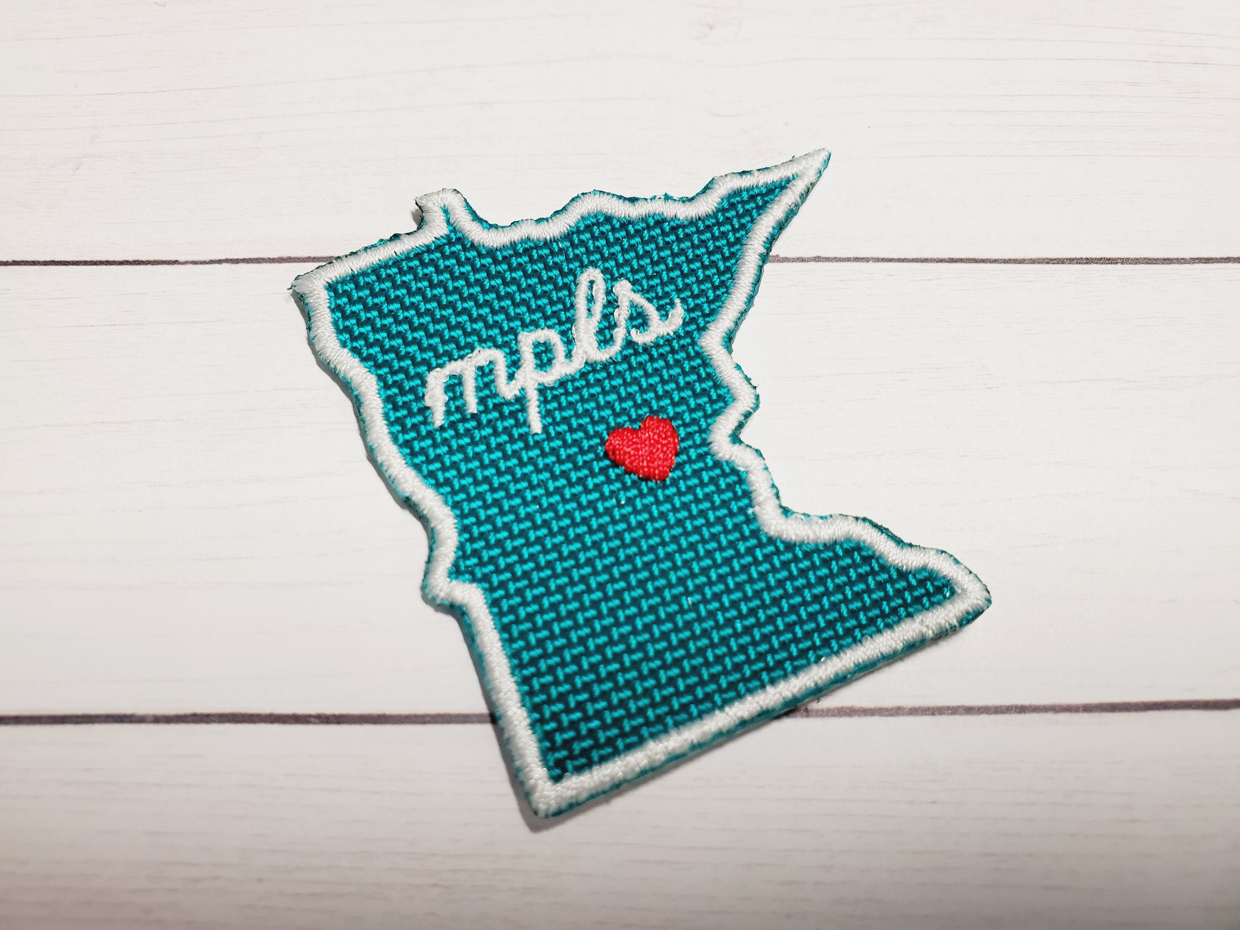 Minnesota State  Embroidery 2 X 2 Iron On Patch