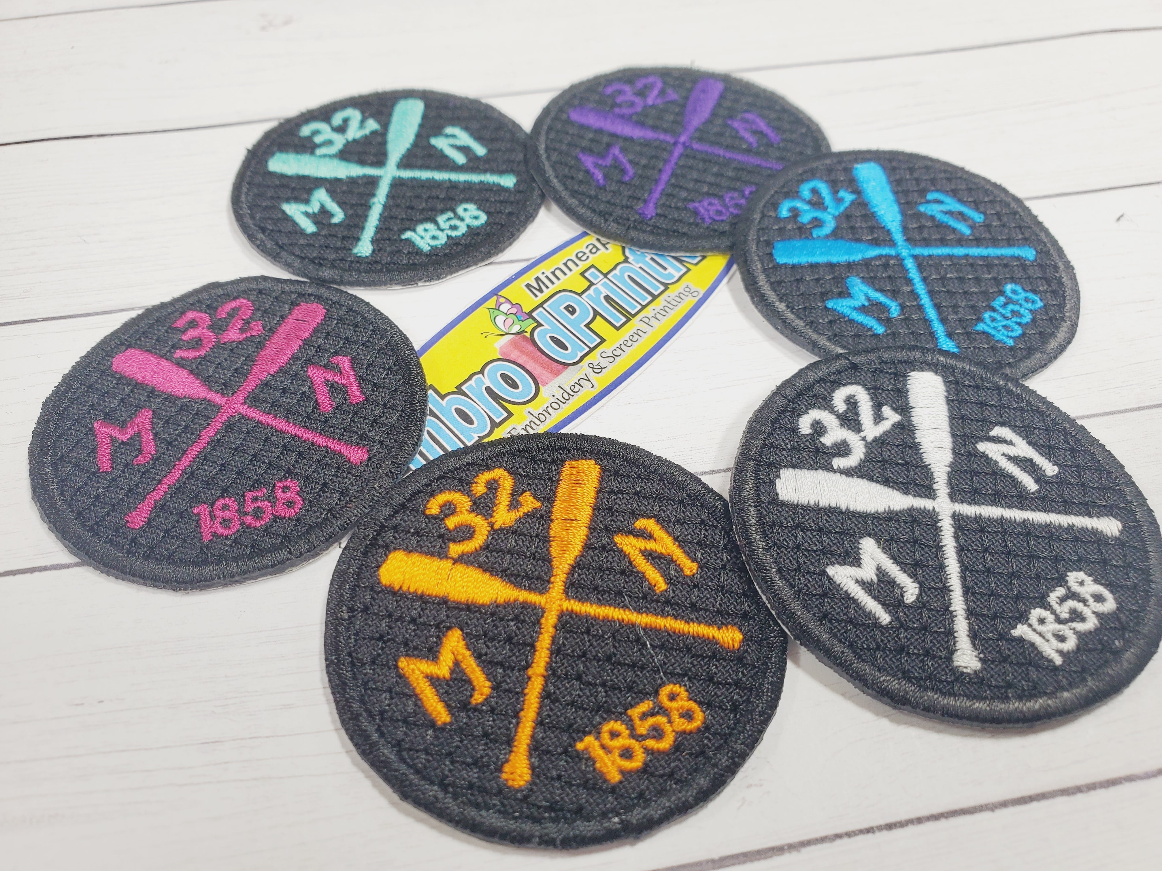 Cheap custom embroidered patches - Migdigitizing