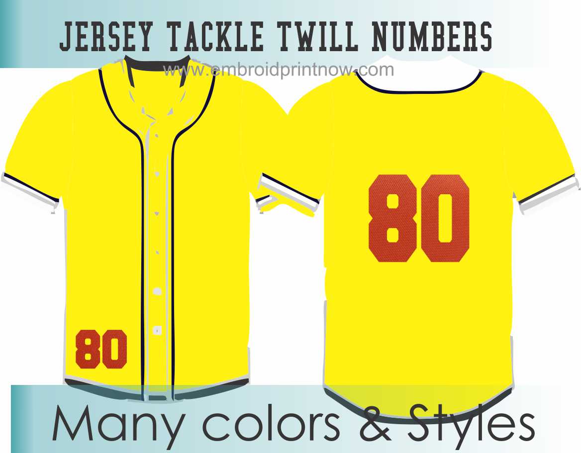 4myjacket Tackle Twill Two Color Numbers for Hoodies, Jerseys, Uniforms - DTT03 3 Two-Color Number - 2