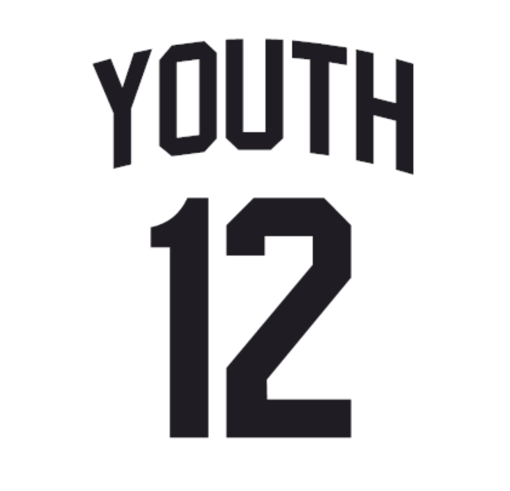 Youth Tackle Twill 2 Pro Name + Numbers Kit for Jerseys – Embroid